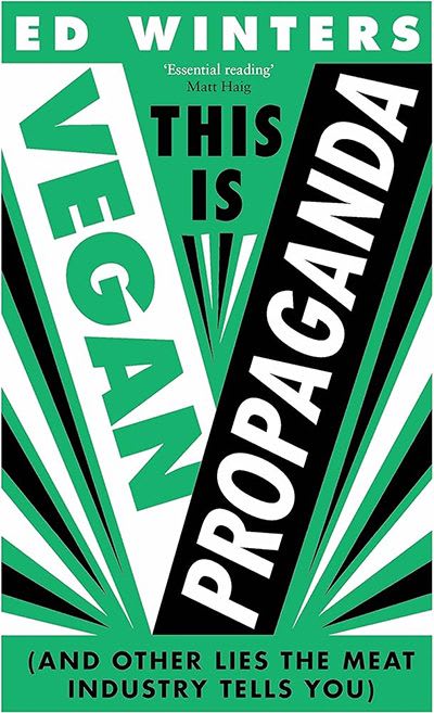 This is Vegan Propaganda book cover.