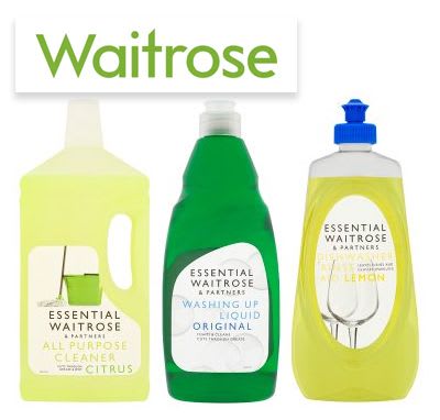 Waitrose household products.