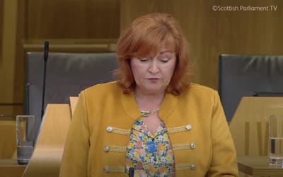 Emma Harper MSP speaking at the Scottish Parliament debate on greyhound racing