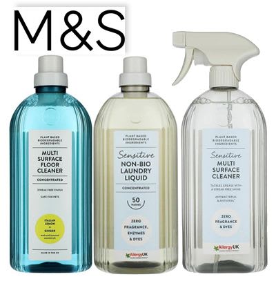 Marks and Spencer household products.