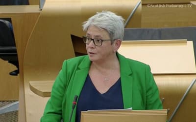 Annie Wells MSP speaking at the Scottish Parliament debate on greyhound racing